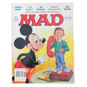 Vintage 1983 MAD Magazine No. 239 Mickey Collectible Comedy Satire Comic Book‎